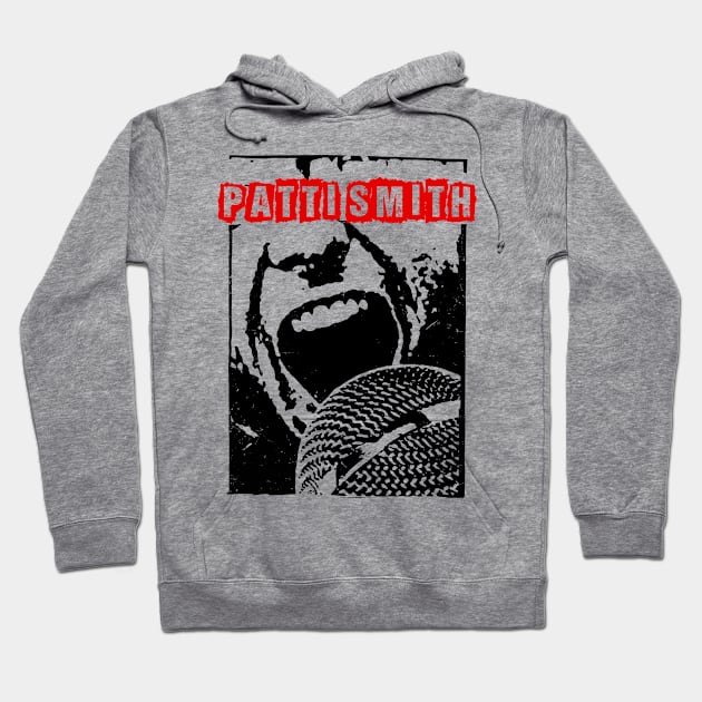 patti ll rock and scream Hoodie by pixel agency